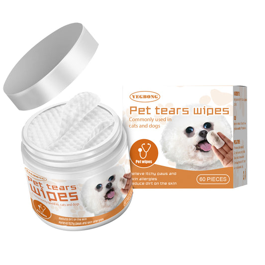 Pet Eye Cleaning Wipes for Dogs & Cats – Tear Stain & Dirt Removal