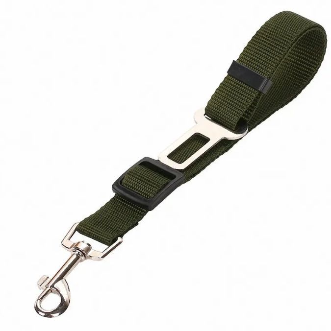 Durable Adjustable Pet Car Seat Belt – Nylon Safety Leash for Dogs & Cats