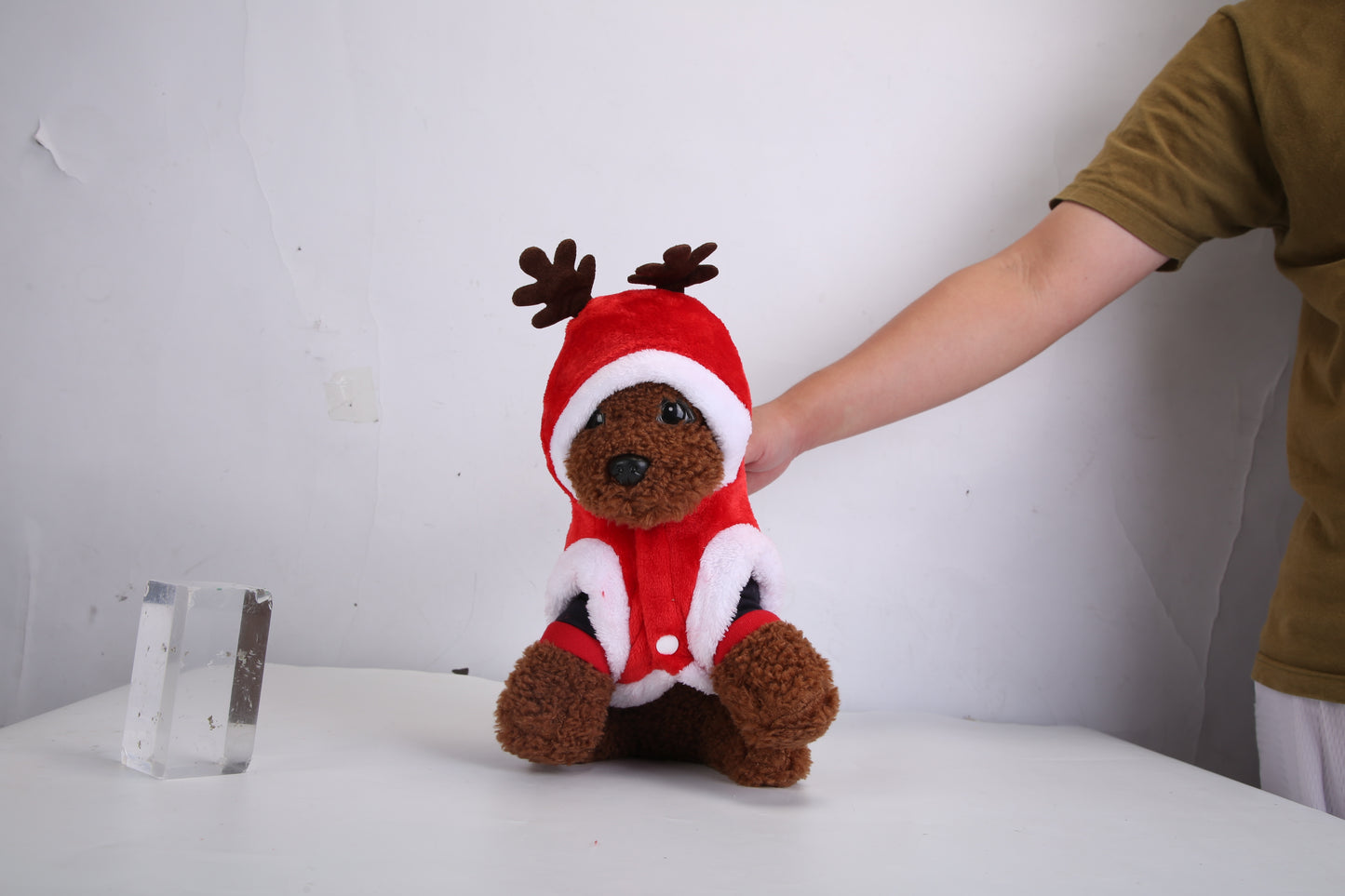 Pet Christmas Costume – Santa Claus Reindeer Outfit for Dogs & Cats