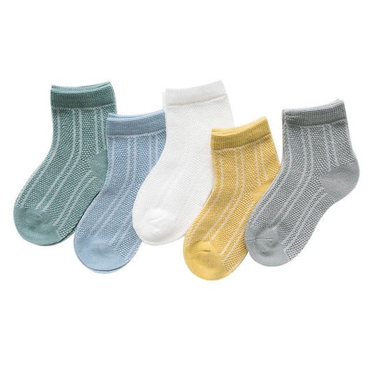 Breathable Cotton Baby Socks (Unisex)