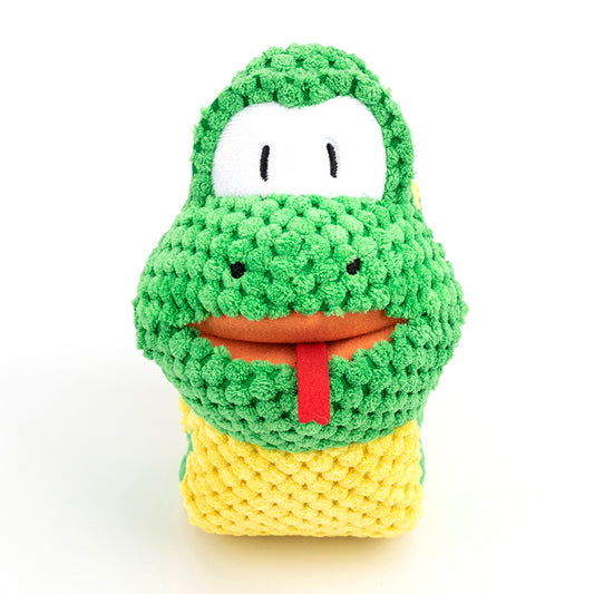 Snake Snuffle Dog Toy – Squeaky Plush Puzzle & Treat Dispenser