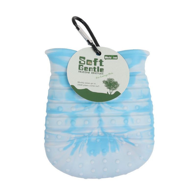 2-in-1 Dog Paw Cleaner Cup with Soft Brush – Portable Pet Foot Washer