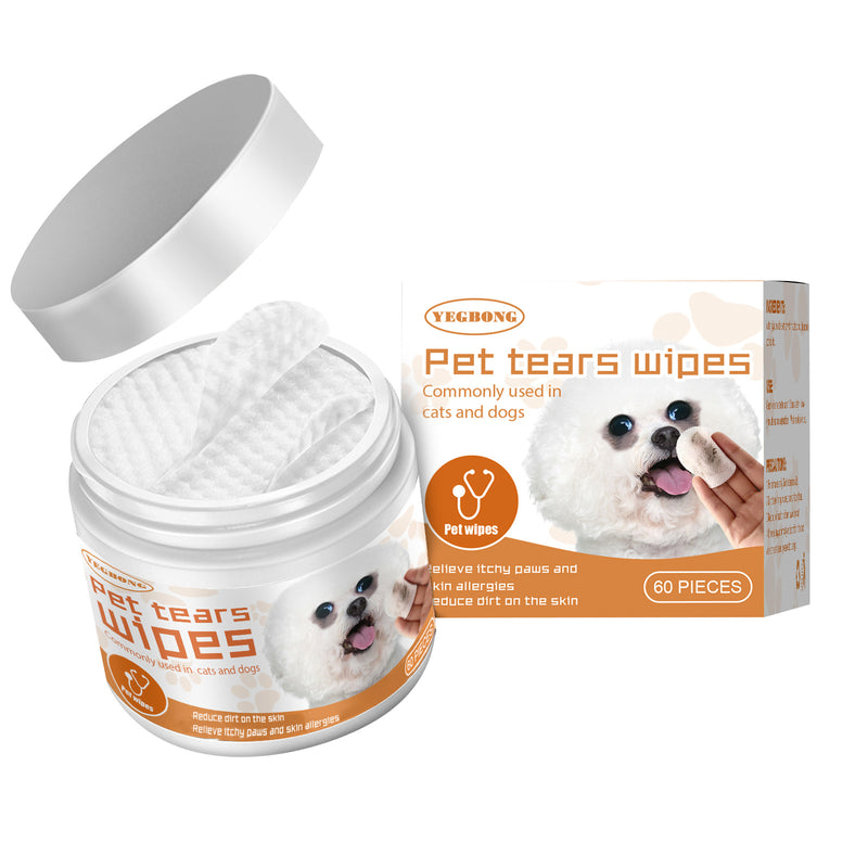 Pet Eye Cleaning Wipes for Dogs & Cats – Tear Stain & Dirt Removal