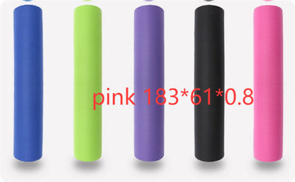 Eco‑Friendly NBR Yoga Mat – Cushioned Fitness & Exercise Mat