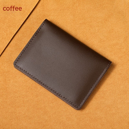 Ultra-Thin Cowhide Card Holder – Slim Wallet for Men & Women