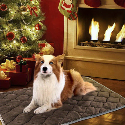 Self-Heating Pet Bed Mat for Dogs & Cats – Warm, Non-Slip, Washable Pad