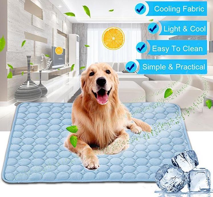 Pet Cooling Mat – Ice Silk Summer Bed for Dogs & Cats