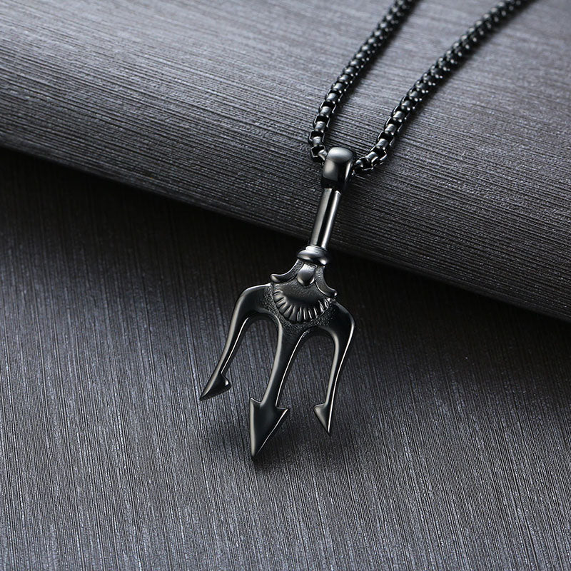Neptune Trident Necklace – Poseidon Mythical Pendant