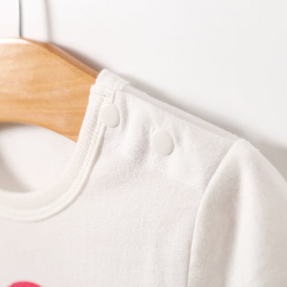 Short Sleeve Baby Romper – Triangle Print Summer Outfit