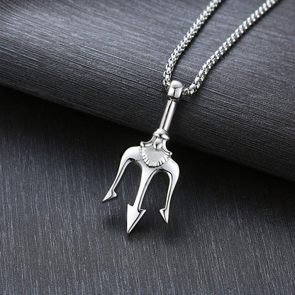 Neptune Trident Necklace – Poseidon Mythical Pendant