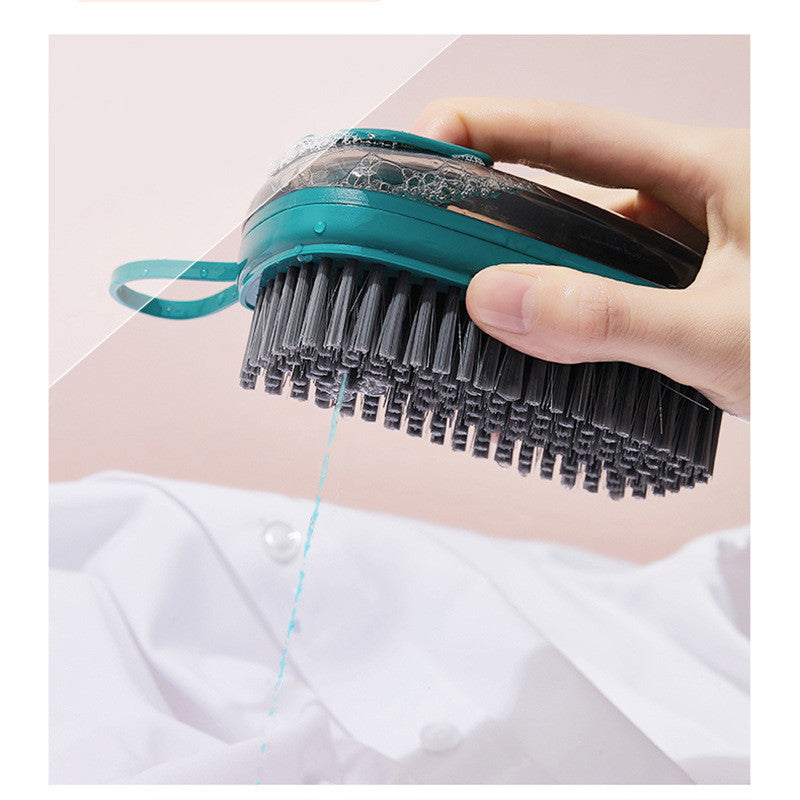 Multifunctional Liquid-Dispensing Cleaning Brush for Shoes & Clothes