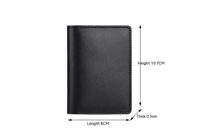 Ultra-Thin Cowhide Card Holder – Slim Wallet for Men & Women