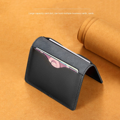 Ultra-Thin Cowhide Card Holder – Slim Wallet for Men & Women