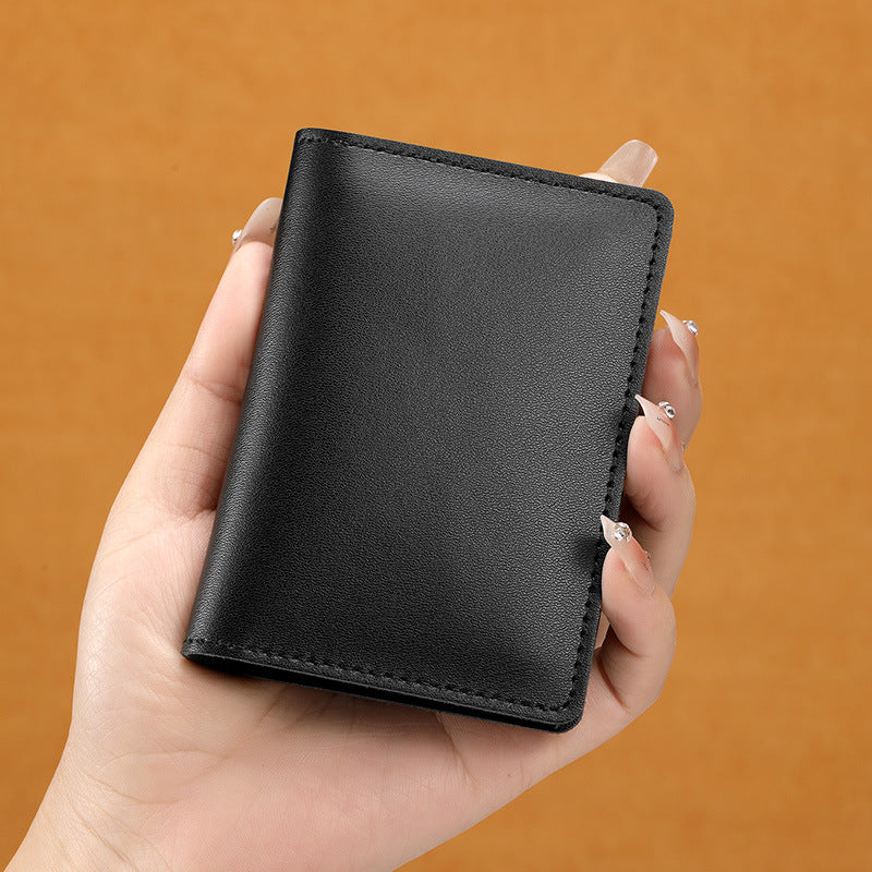 Ultra-Thin Cowhide Card Holder – Slim Wallet for Men & Women
