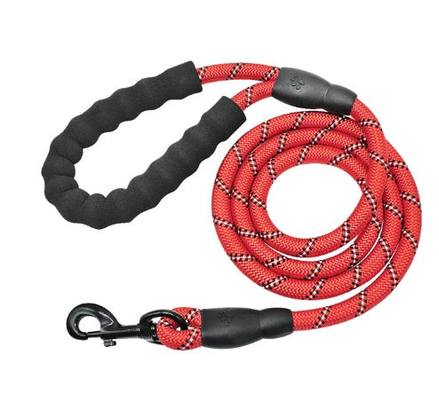 Reflective Nylon Dog Leash – Durable Rope for Walking & Training