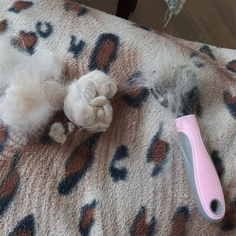 Double-Sided Pet Grooming Brush & Deshedding Tool
