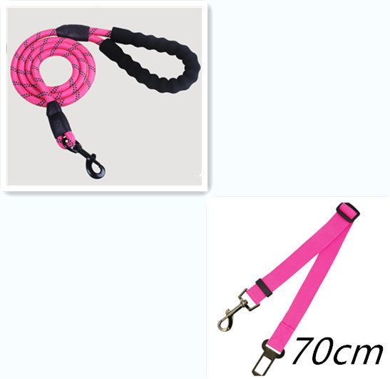 Reflective Nylon Dog Leash – Durable Rope for Walking & Training