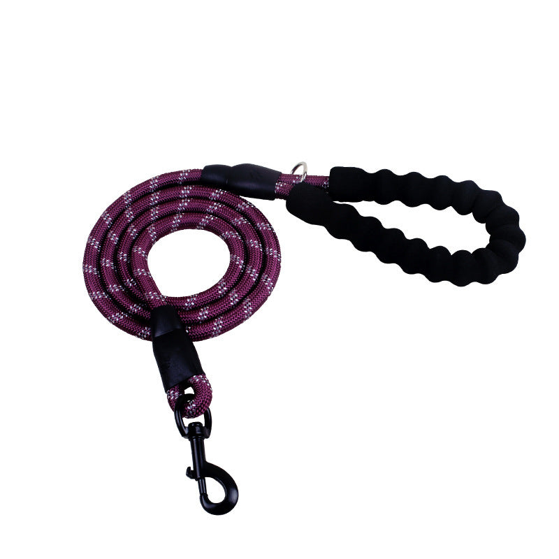 Reflective Nylon Dog Leash – Durable Rope for Walking & Training