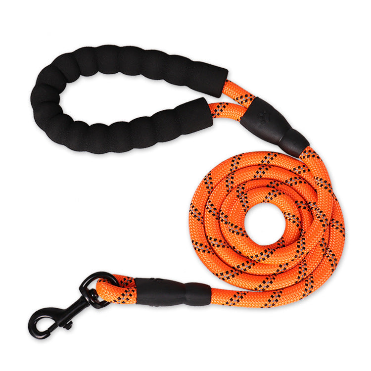 Reflective Nylon Dog Leash – Durable Rope for Walking & Training