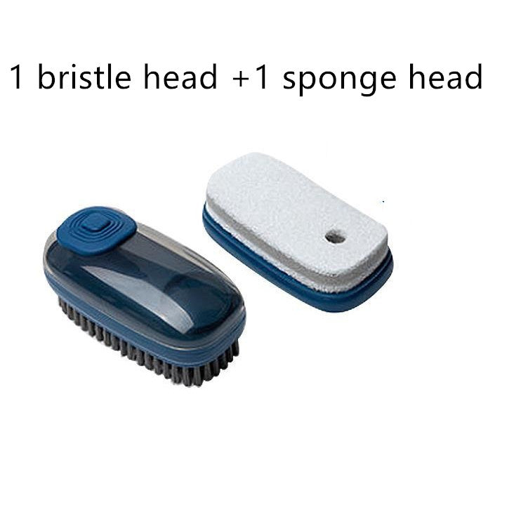 Multifunctional Liquid-Dispensing Cleaning Brush for Shoes & Clothes