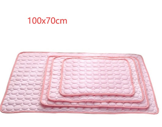 Pet Cooling Mat – Ice Silk Summer Bed for Dogs & Cats