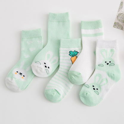 Breathable Cotton Baby Socks (Unisex)