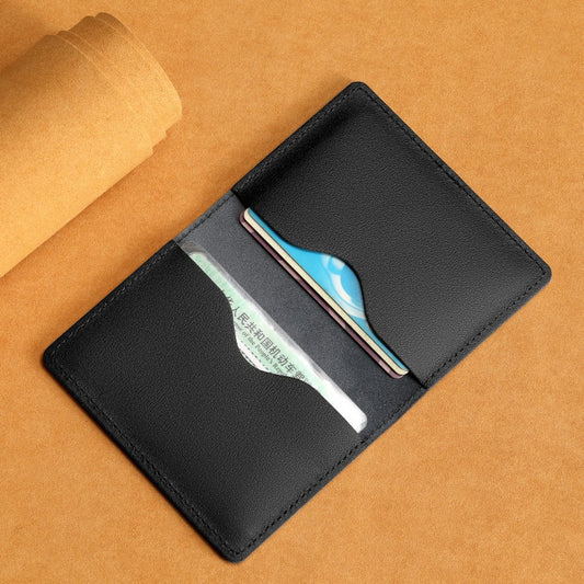 Ultra-Thin Cowhide Card Holder – Slim Wallet for Men & Women