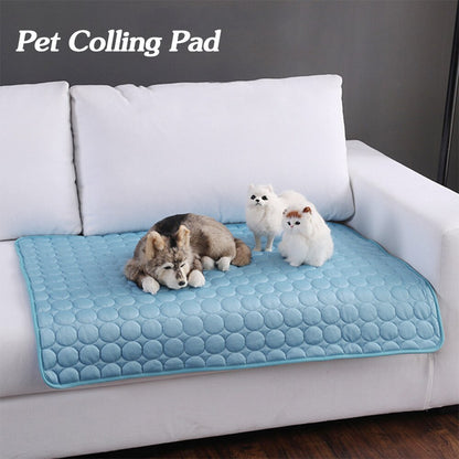 Pet Cooling Mat – Ice Silk Summer Bed for Dogs & Cats