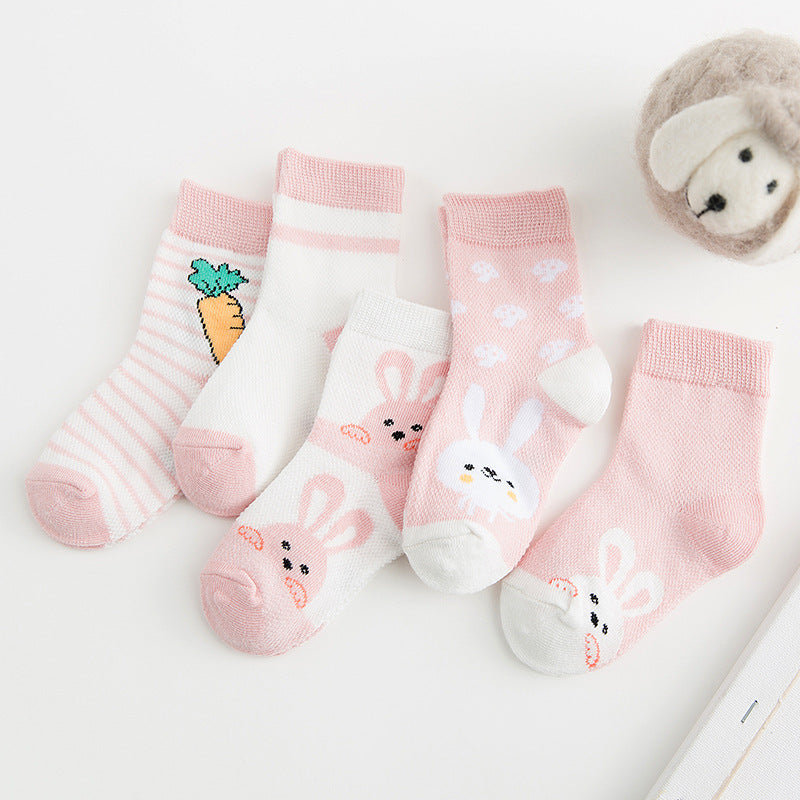 Breathable Cotton Baby Socks (Unisex)