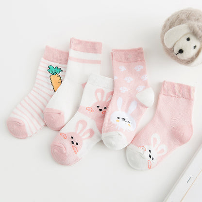 Breathable Cotton Baby Socks (Unisex)