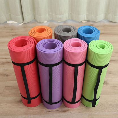 Eco‑Friendly NBR Yoga Mat – Cushioned Fitness & Exercise Mat