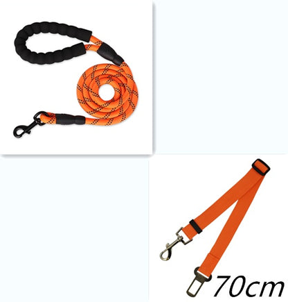 Reflective Nylon Dog Leash – Durable Rope for Walking & Training
