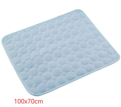 Pet Cooling Mat – Ice Silk Summer Bed for Dogs & Cats