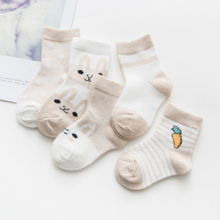Breathable Cotton Baby Socks (Unisex)