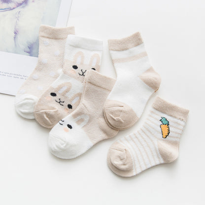 Breathable Cotton Baby Socks (Unisex)