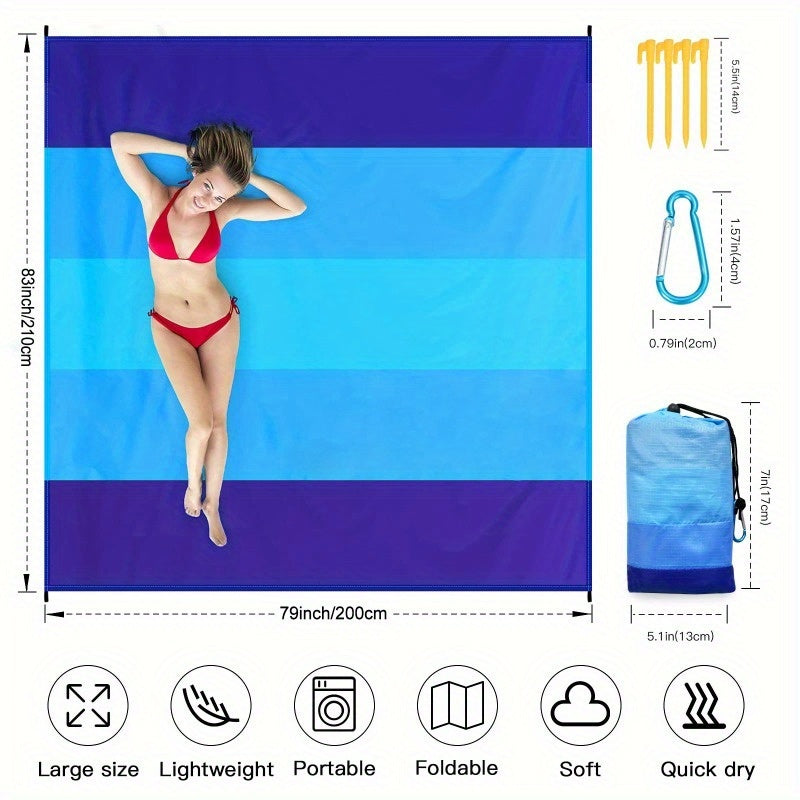 Waterproof Beach Mat – Sandproof & Portable Outdoor Blanket for Picnics, Camping & Hiking