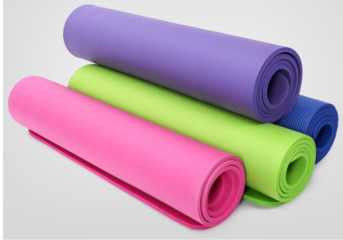 Eco‑Friendly NBR Yoga Mat – Cushioned Fitness & Exercise Mat