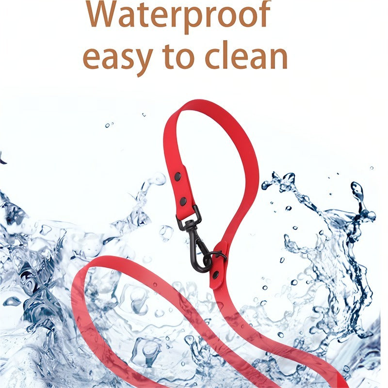 Silicone Dog Collar & Leash Set – Waterproof & Easy to Clean