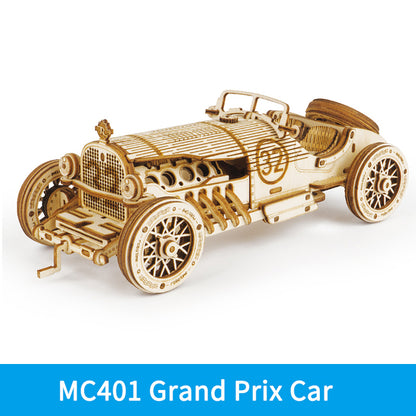 3D Wooden Racing Car Puzzle | DIY Kids Toy