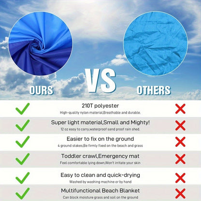 Waterproof Beach Mat – Sandproof & Portable Outdoor Blanket for Picnics, Camping & Hiking