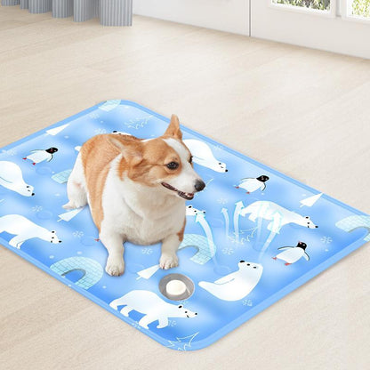 Ice Bear Pet Cooling Pad – Washable, Portable Summer Mat for Dogs & Cats