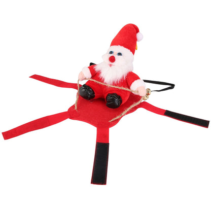 Pet Christmas Costume – Red Santa Winter Coat for Dogs & Cats