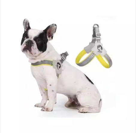 Reflective Pet Harness with Leash – Adjustable & Comfortable for Dogs and Cats