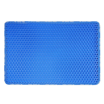 Double Layer Rice Shaped Cat Litter Pad – Waterproof, Urine-Proof, Easy-Clean Mat