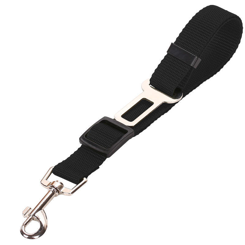 Durable Adjustable Pet Car Seat Belt – Nylon Safety Leash for Dogs & Cats