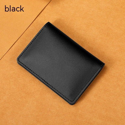 Ultra-Thin Cowhide Card Holder – Slim Wallet for Men & Women