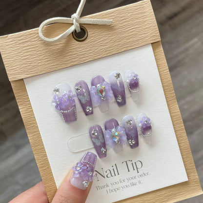Wear Nail Pure Handmade Press-On Manicure – DIY Nail Art Set