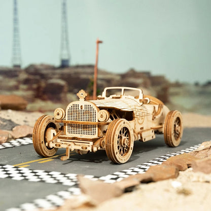 3D Wooden Racing Car Puzzle | DIY Kids Toy