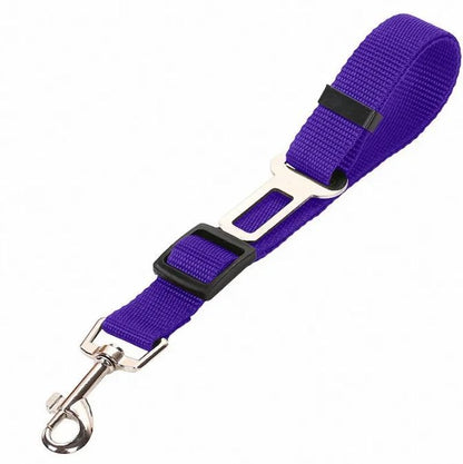 Durable Adjustable Pet Car Seat Belt – Nylon Safety Leash for Dogs & Cats