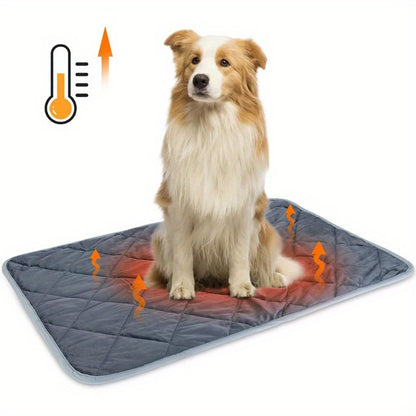 Self-Heating Pet Bed Mat for Dogs & Cats – Warm, Non-Slip, Washable Pad